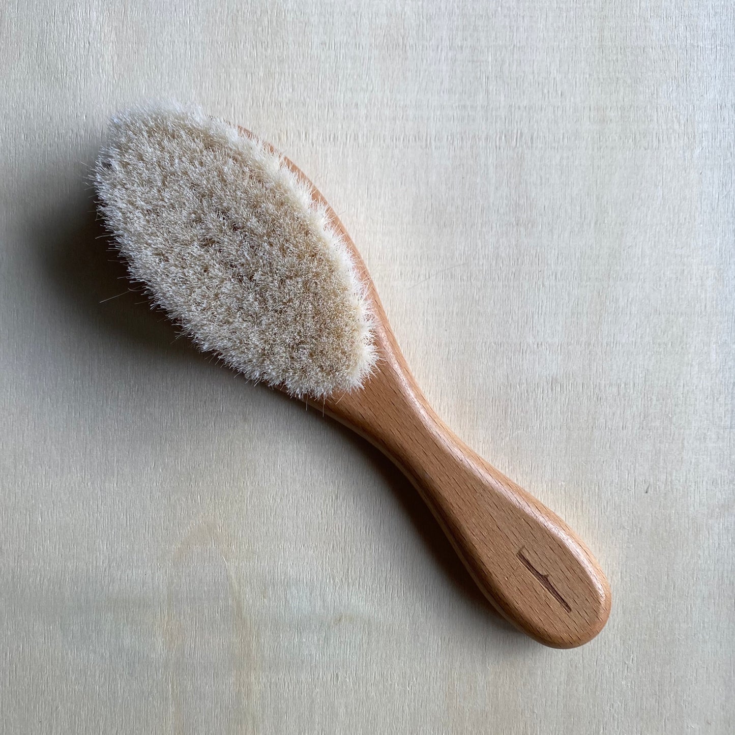 Natural Baby Hair Brush with initialled handle (A-Z)