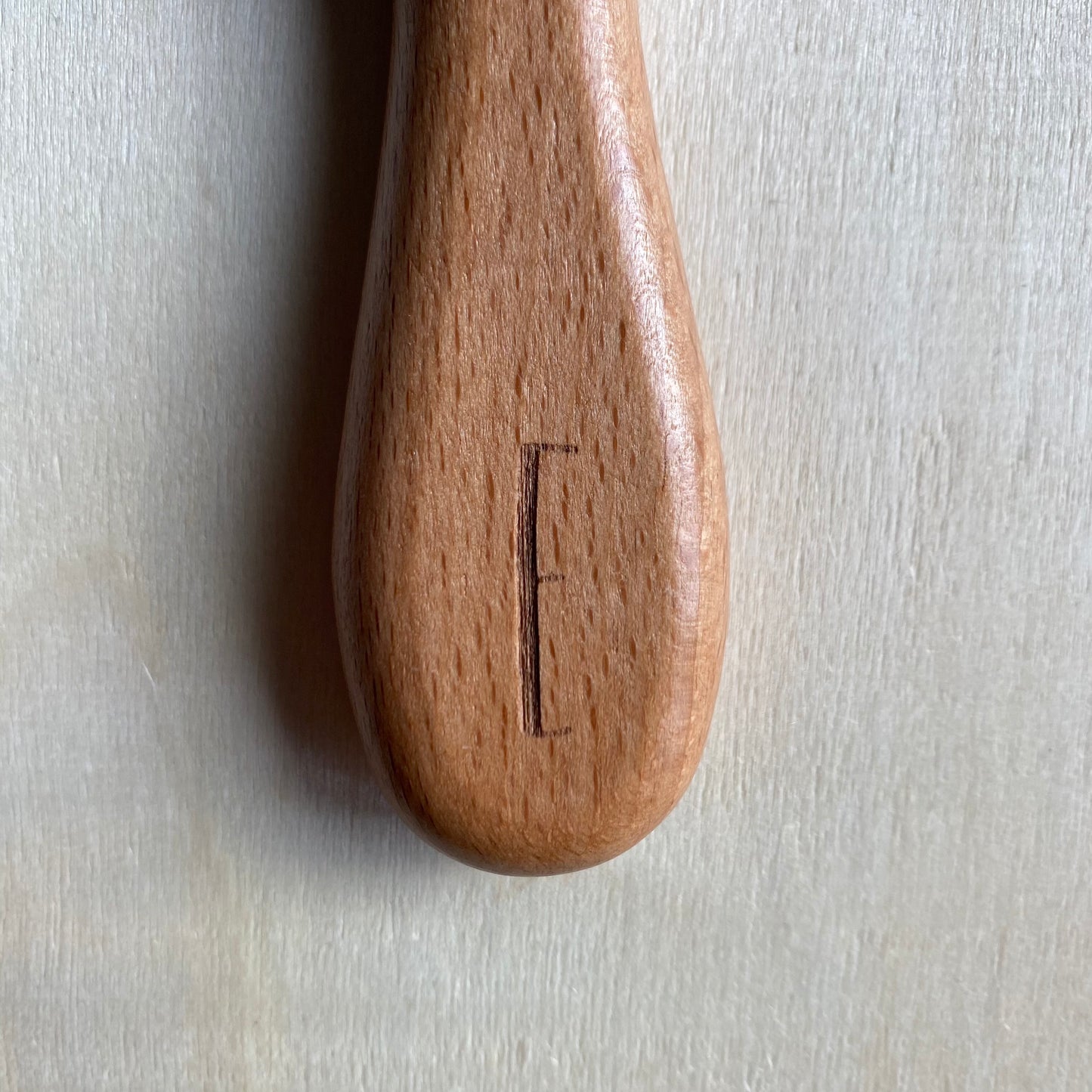 Natural Baby Hair Brush with initialled handle (A-Z)